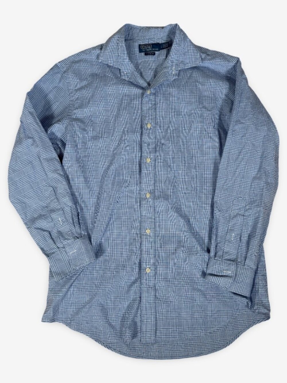 Polo Ralph Lauren Blue White Checkered Button Up Shirt